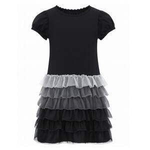 Hanna Andersson Black Ombre Tulle Dress size 140